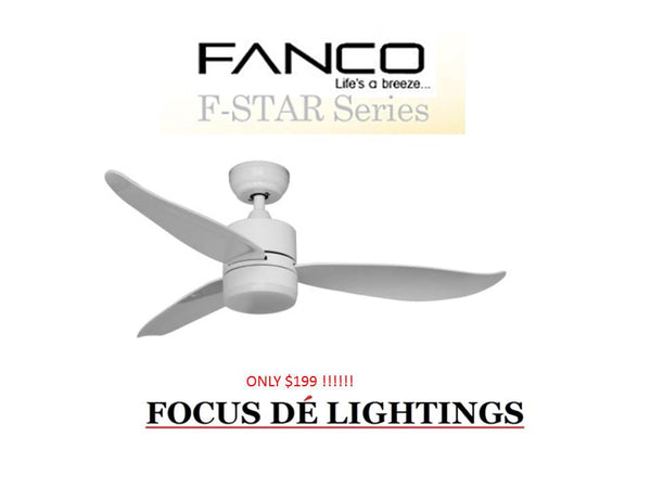 FANCO F-STAR DC CEILING FAN ( 36" / 46" / 52" )