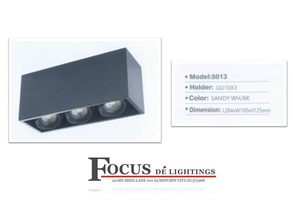 COMPACT CEILING LAMP BOXY 5011/1L 5012/2L 5013/3L ( WHITE/BLACK )