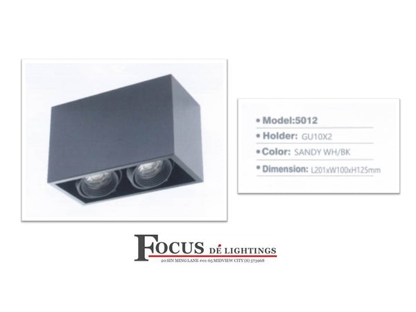 COMPACT CEILING LAMP BOXY 5011/1L 5012/2L 5013/3L ( WHITE/BLACK )