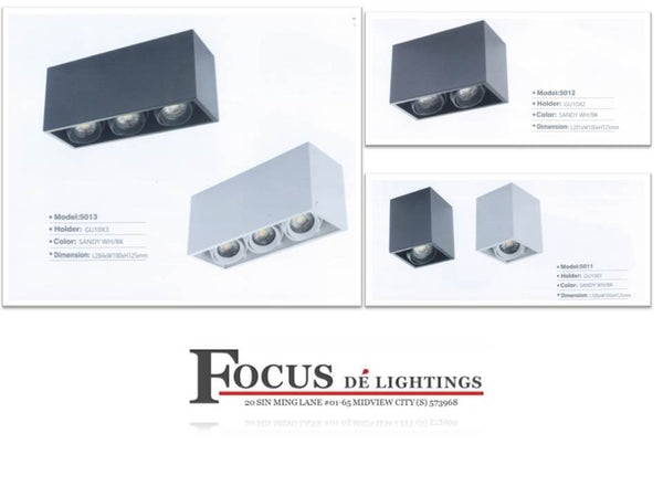 COMPACT CEILING LAMP BOXY 5011/1L 5012/2L 5013/3L ( WHITE/BLACK )