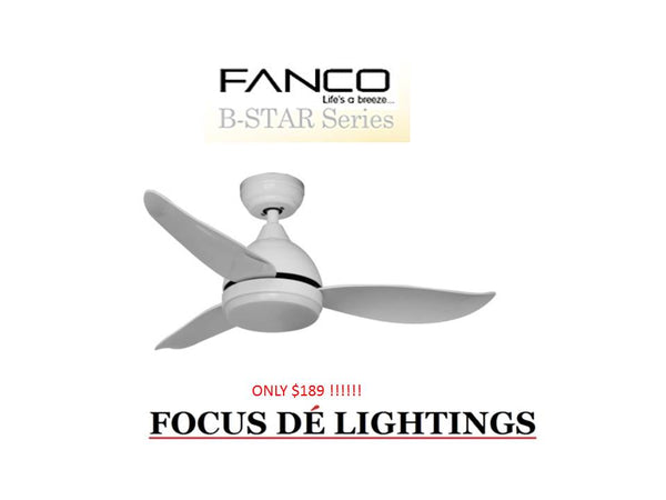 FANCO B-STAR DC CEILING FANS ( 36"/46"/52" )
