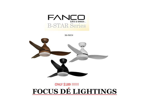 FANCO B-STAR DC CEILING FANS ( 36"/46"/52" )