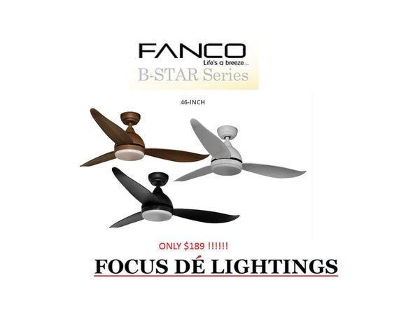 FANCO B-STAR DC CEILING FANS ( 36"/46"/52" )