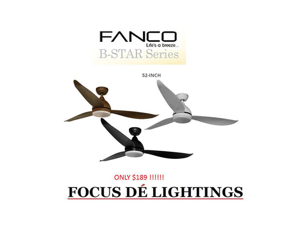 FANCO B-STAR DC CEILING FANS ( 36"/46"/52" )